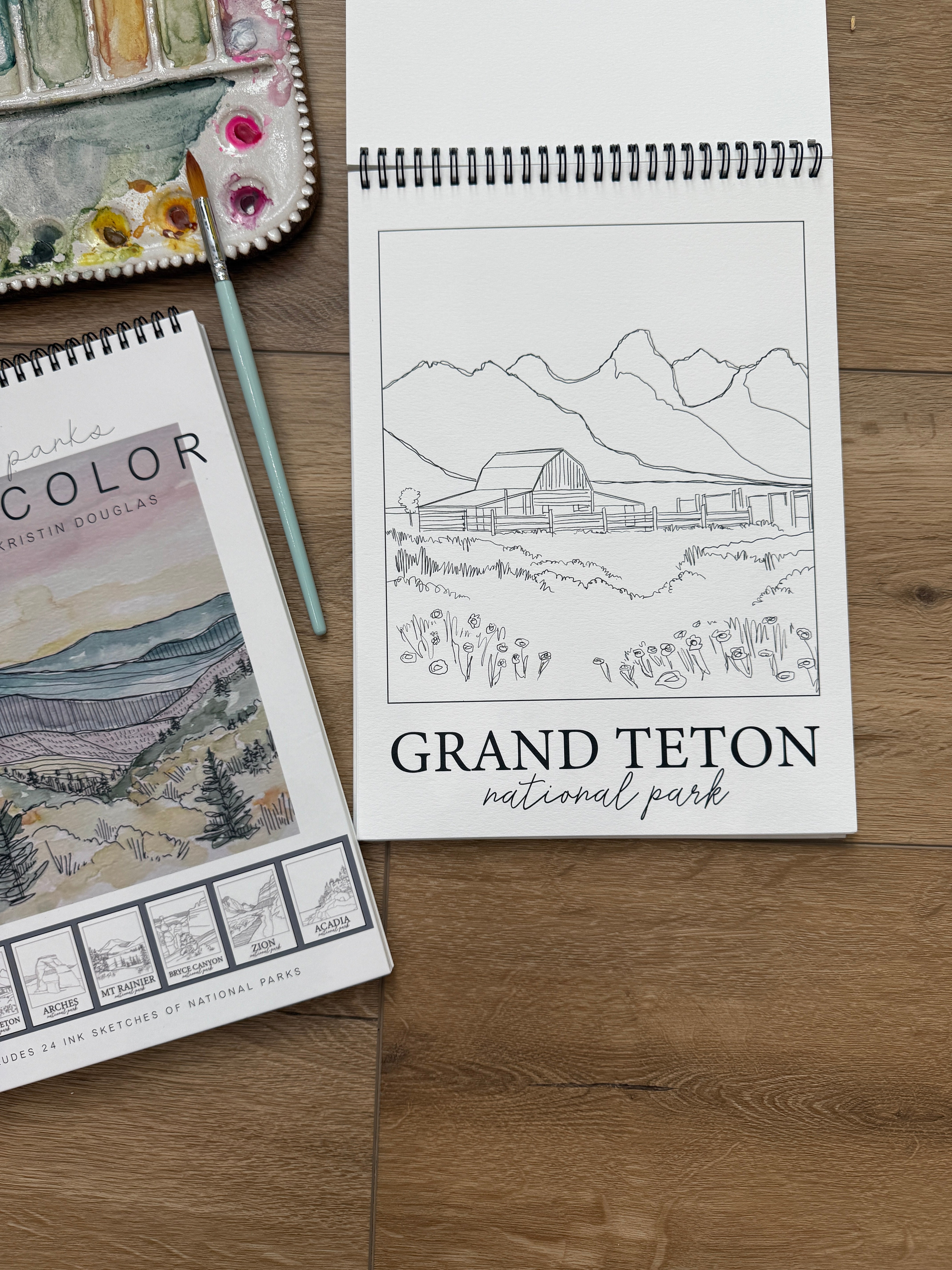 National Parks Watercolor Workbook