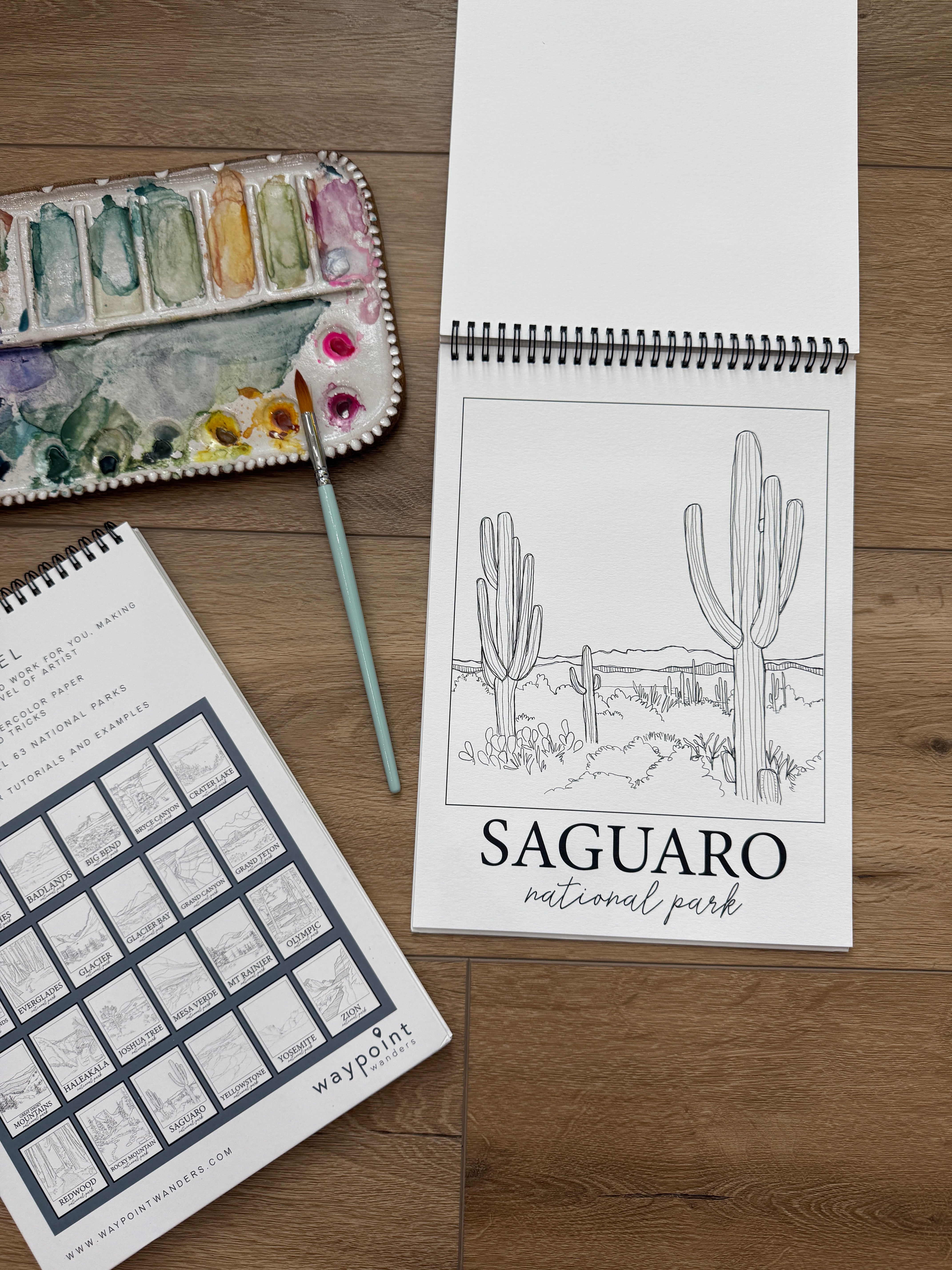National Parks Watercolor Workbook