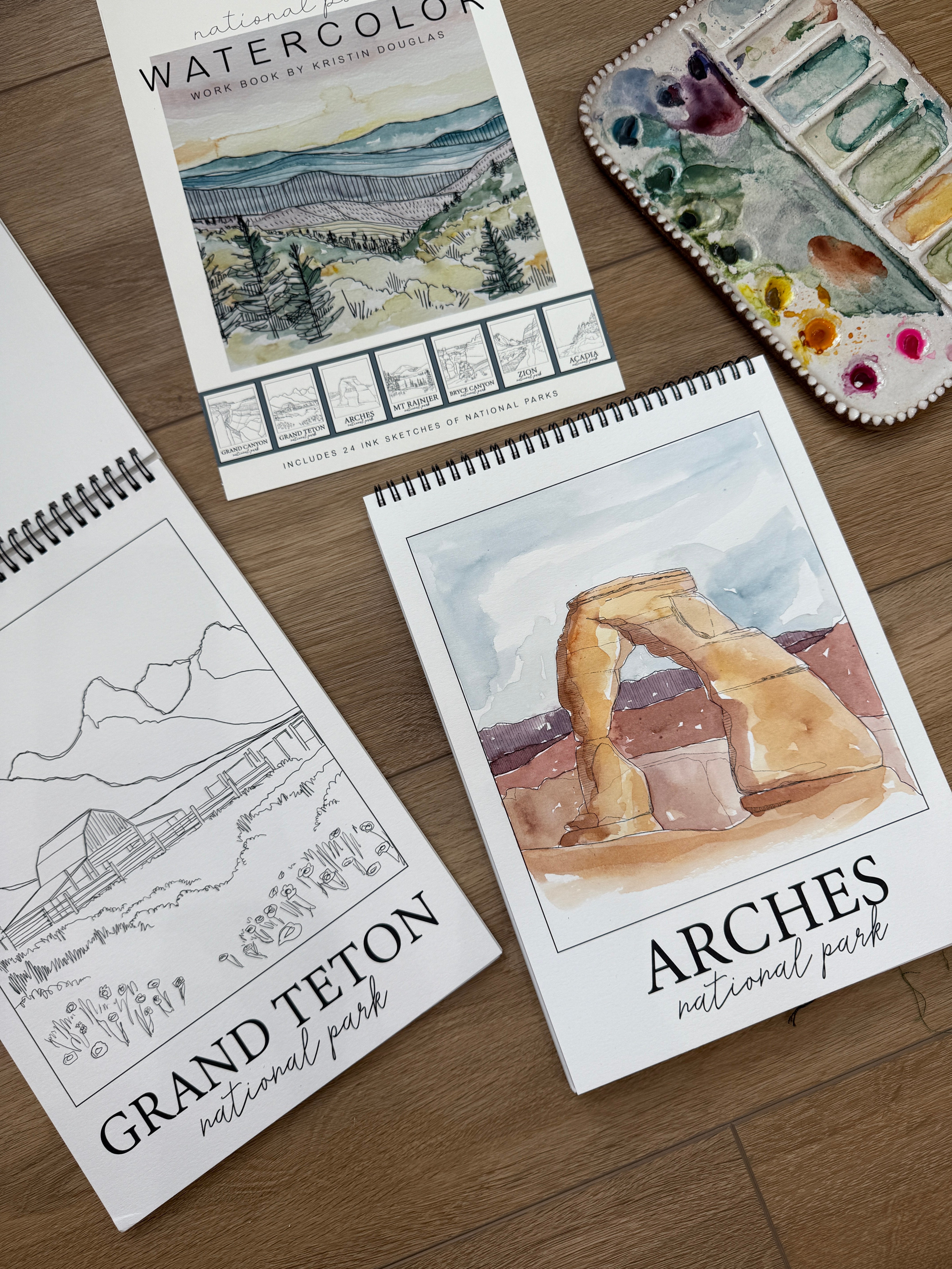 National Parks Watercolor Workbook
