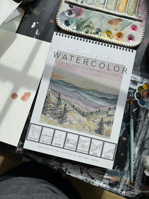 National Parks Watercolor Workbook