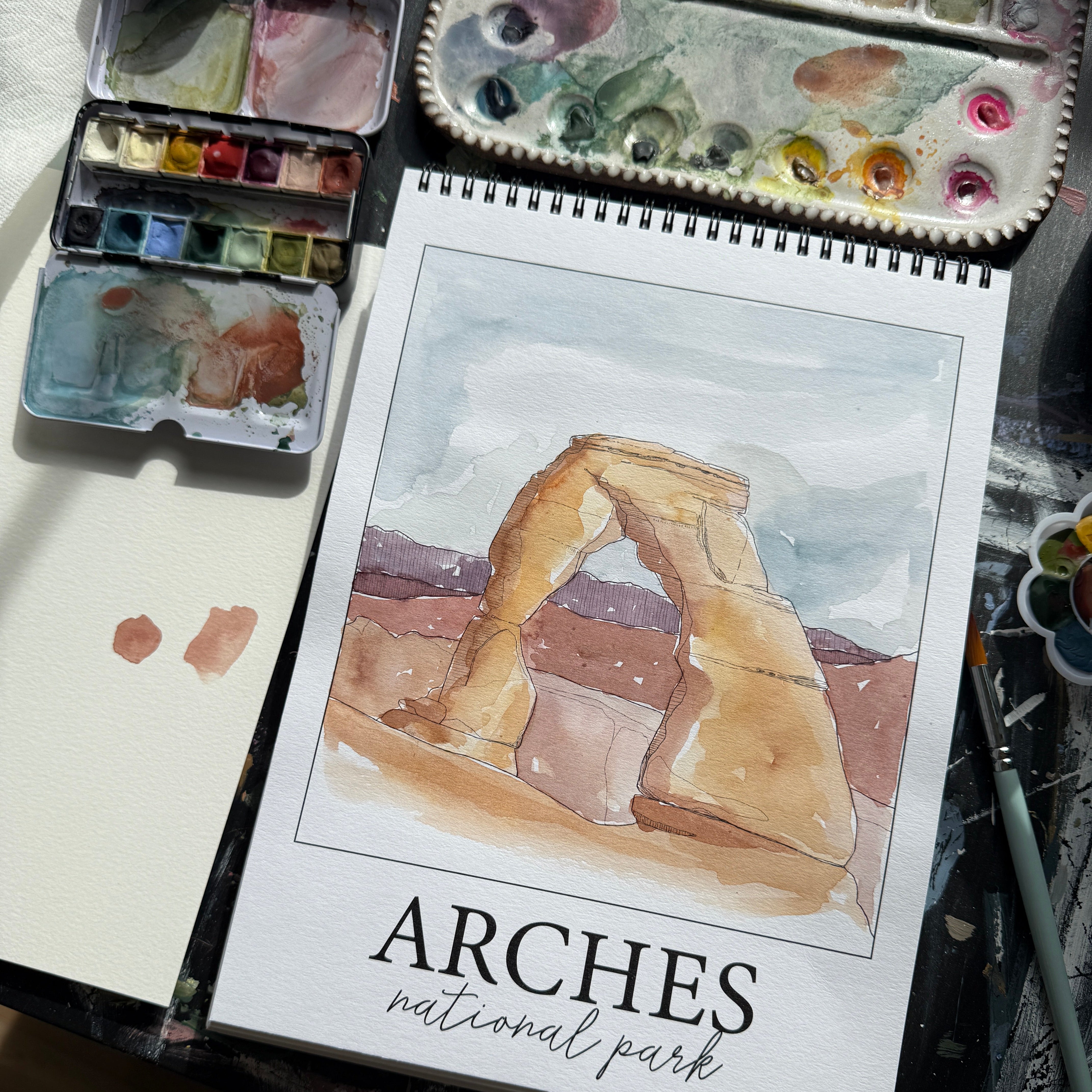 National Parks Watercolor Workbook