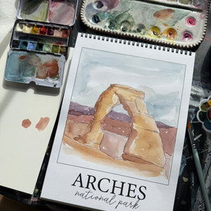 National Parks Watercolor Workbook
