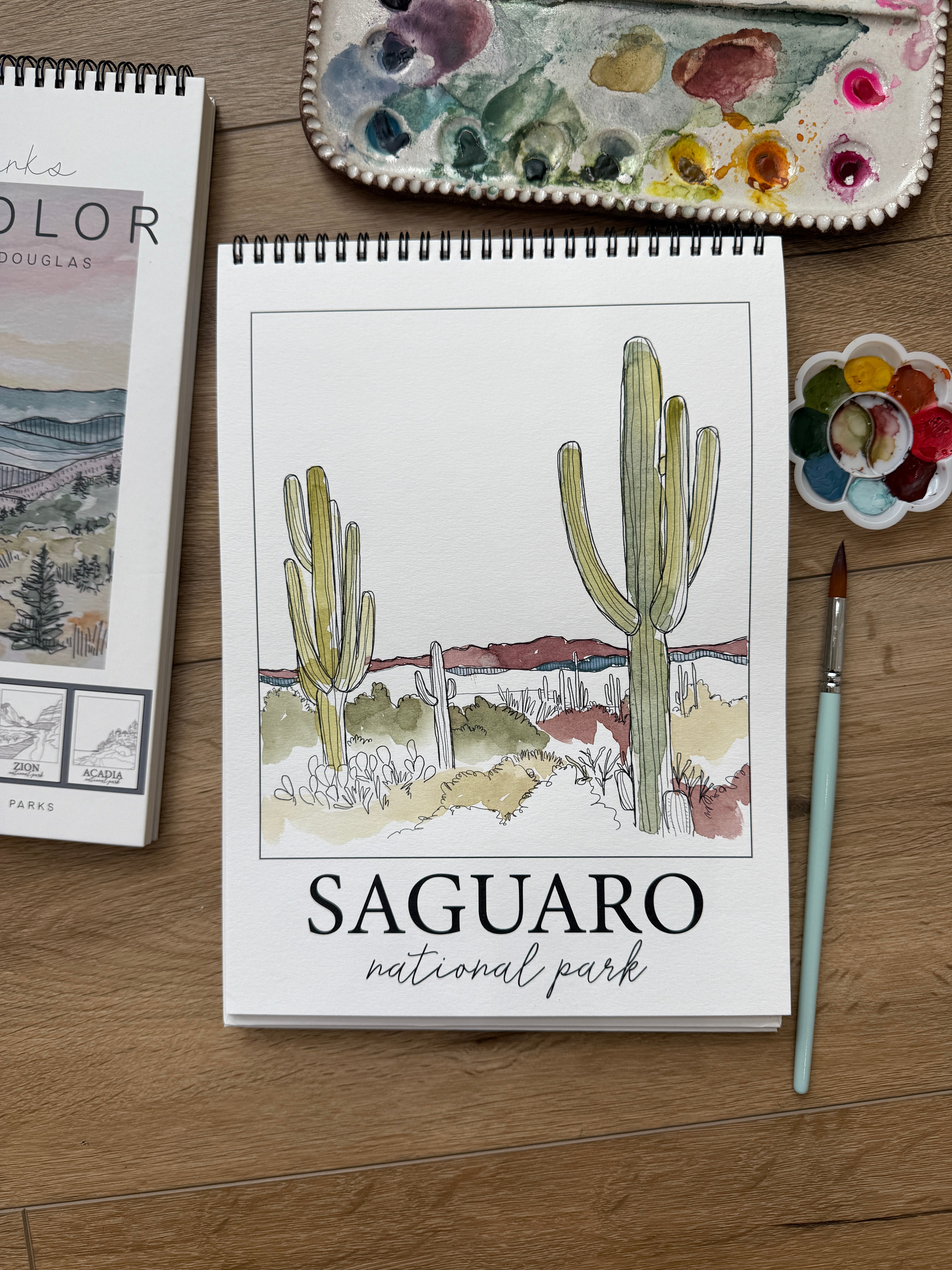 National Parks Watercolor Workbook