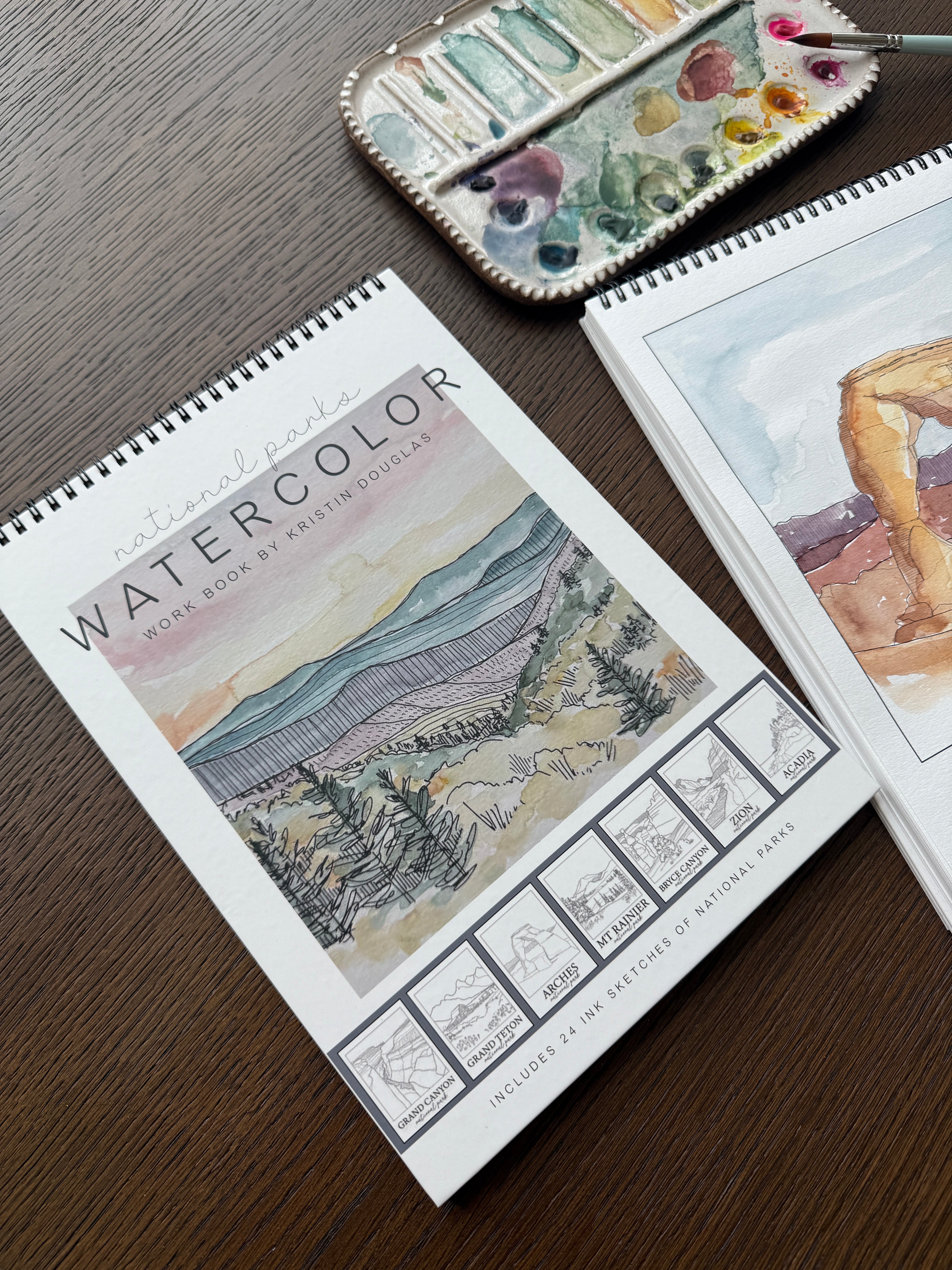 National Parks Watercolor Workbook