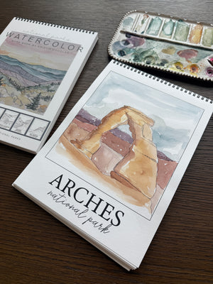 National Parks Watercolor Workbook
