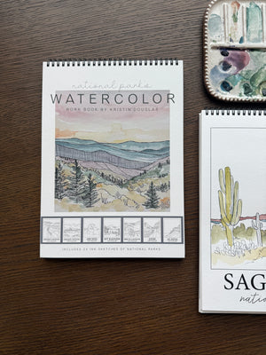 National Parks Watercolor Workbook