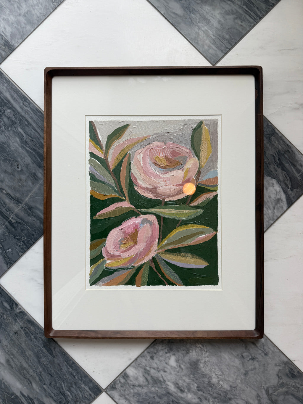 Framed Peonies No 1.