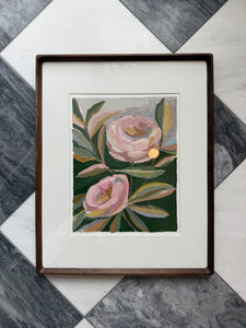 Framed Peonies No 1.