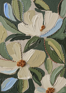Mixed Media Dogwoods No 3- Print
