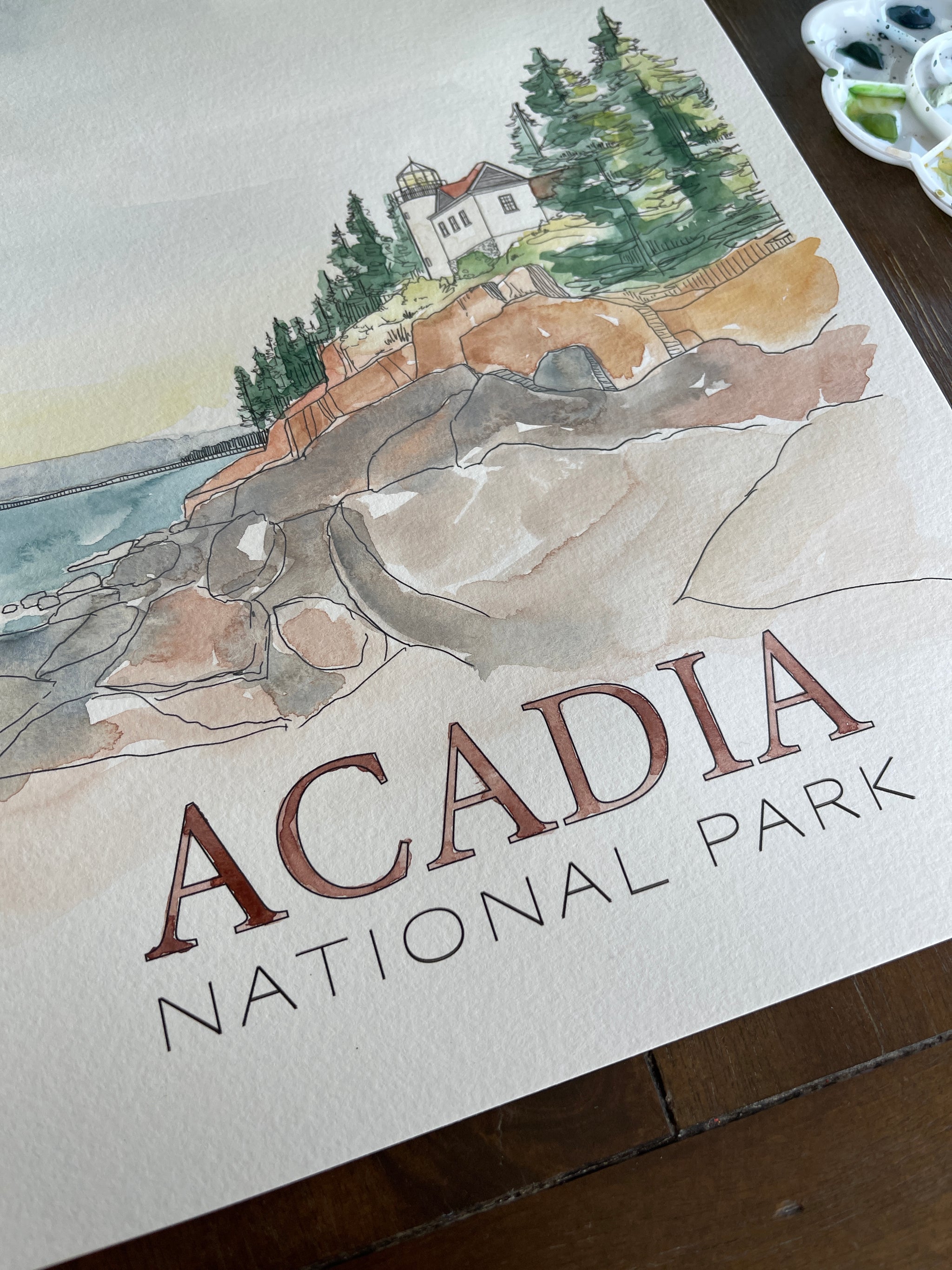 Acadia DIY Watercolor Kit - Kristin Douglas Art