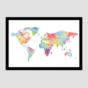 Globe Trotter - Silver World Map