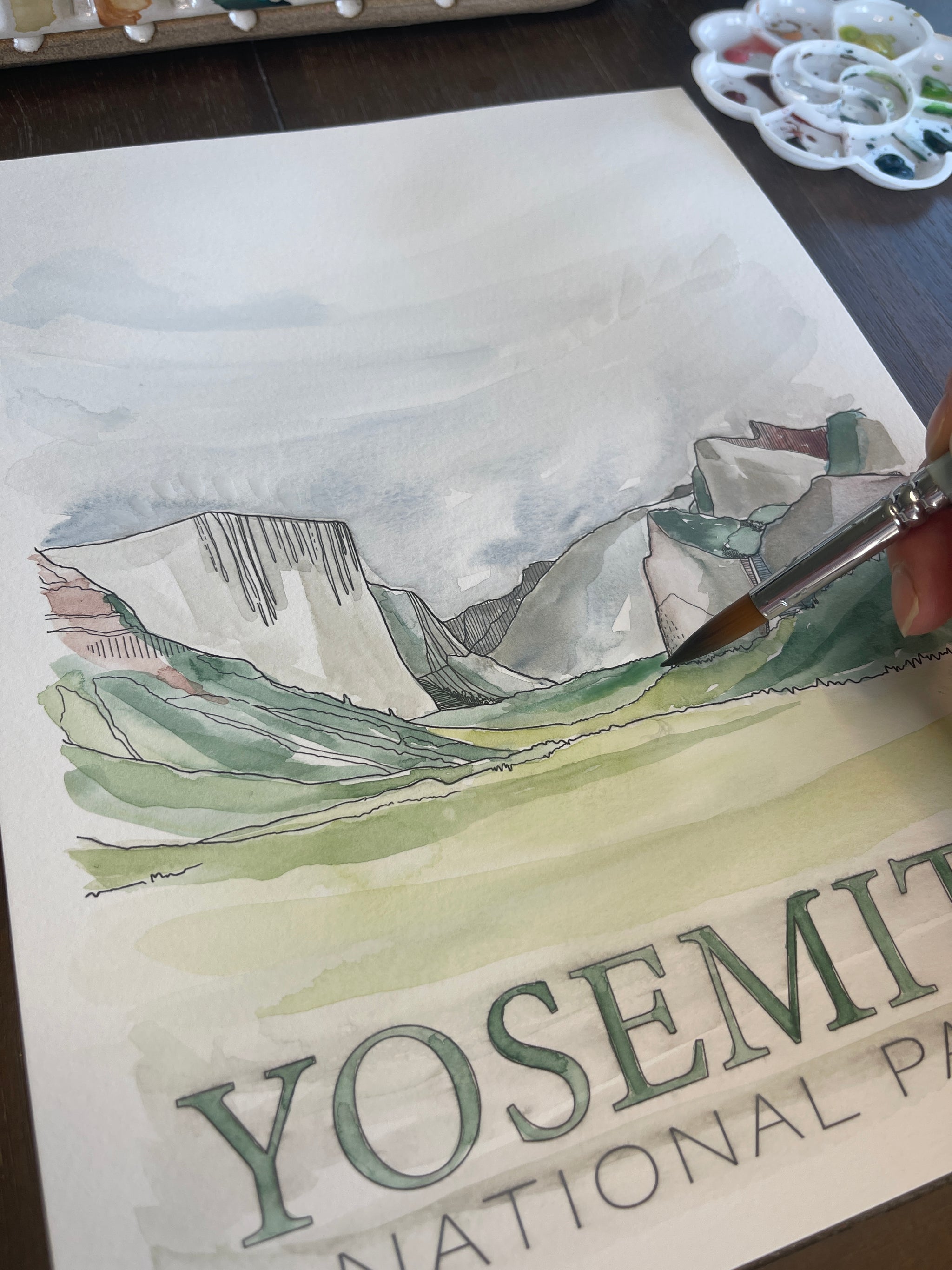 Yosemite DIY Watercolor Kit - Kristin Douglas Art