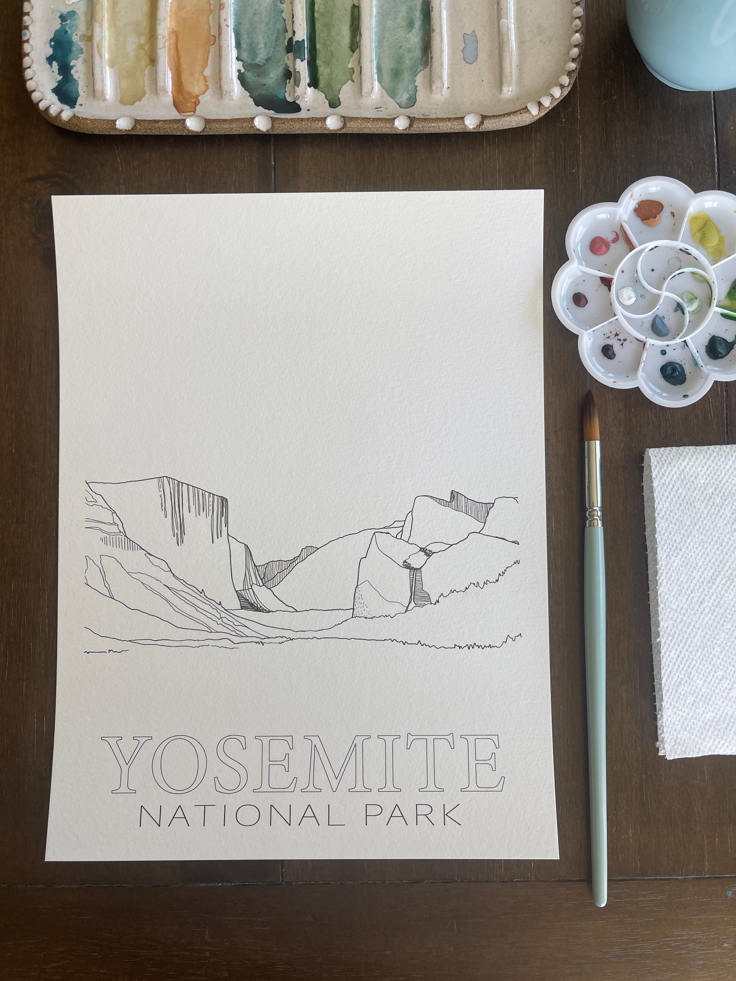 Yosemite DIY Watercolor Kit